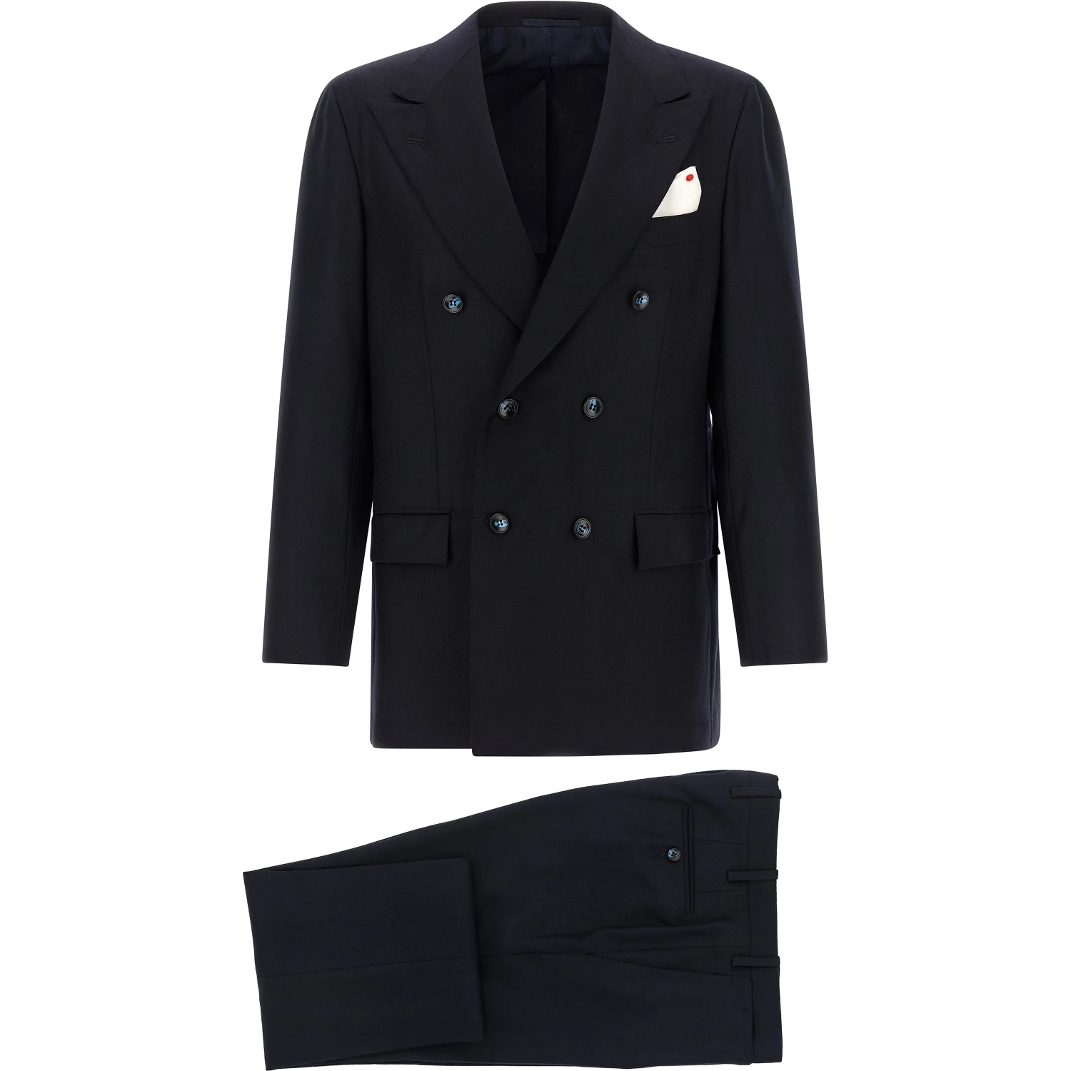Blue Virgin Wool Two-Piece Suit