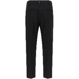 Black Virgin Wool Dress Pants