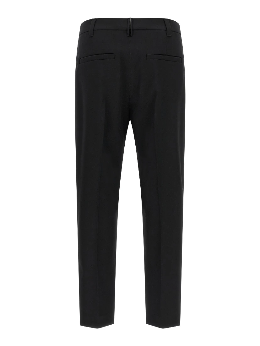 Black Virgin Wool Dress Pants