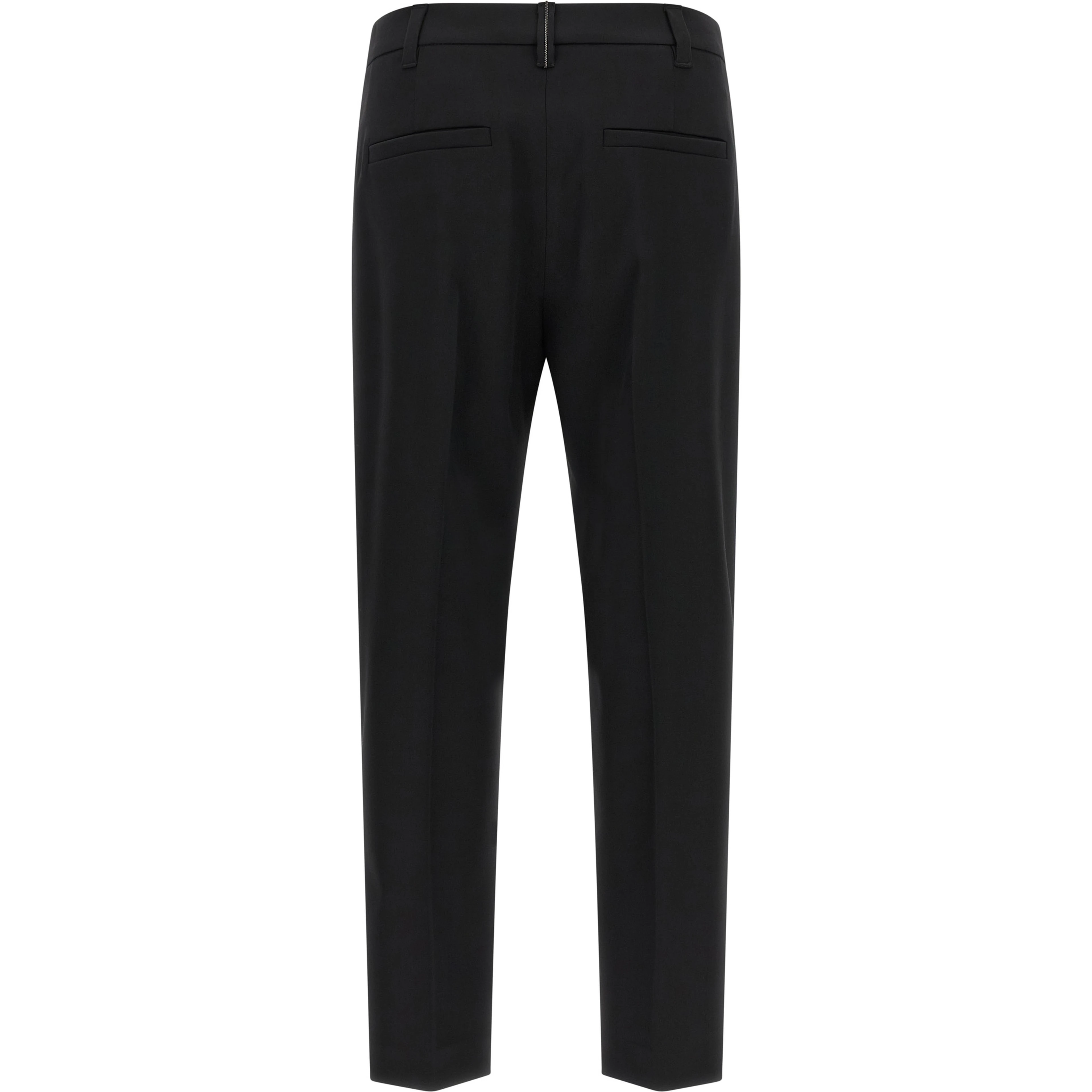 Black Virgin Wool Dress Pants