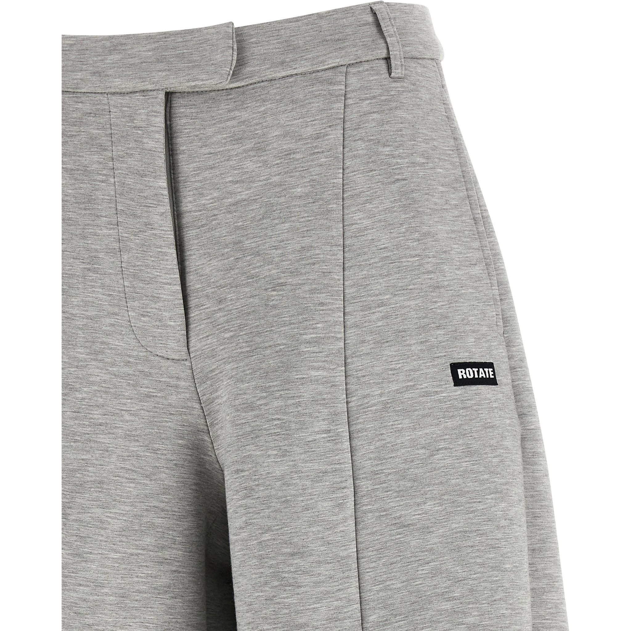 Gray Viscose Cargo Pants