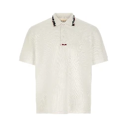 White Cotton Polo Shirt