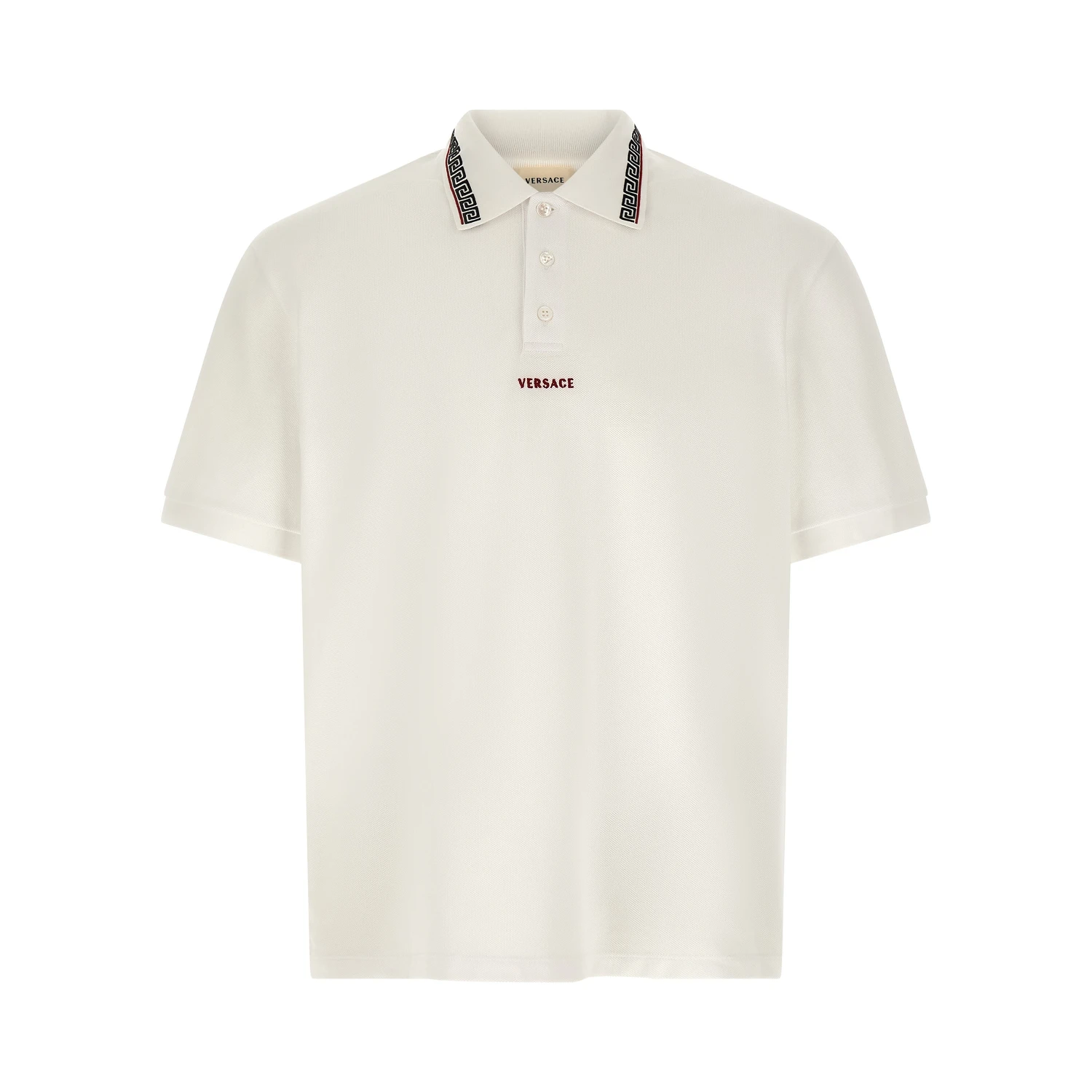 White Cotton Polo Shirt