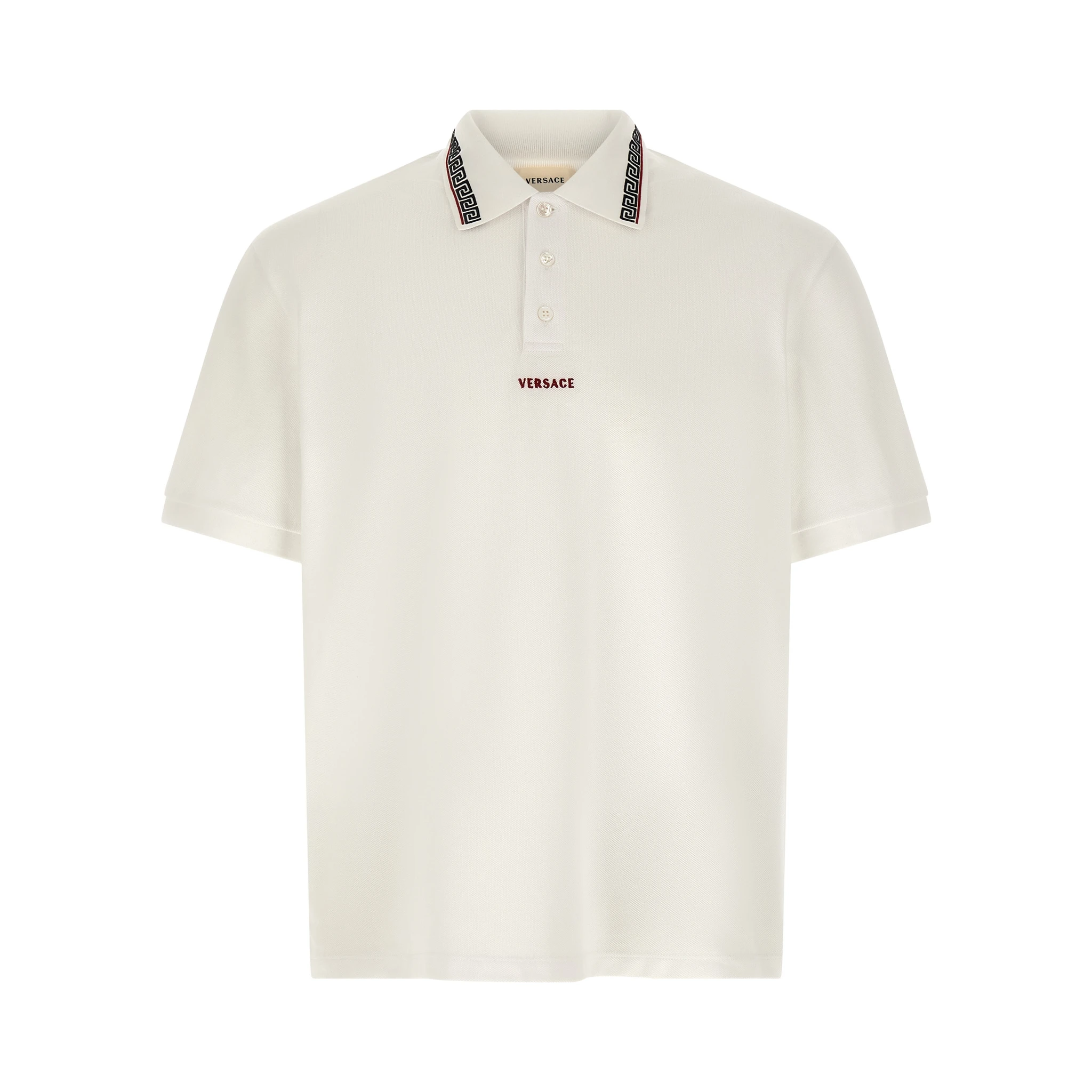 White Cotton Polo Shirt