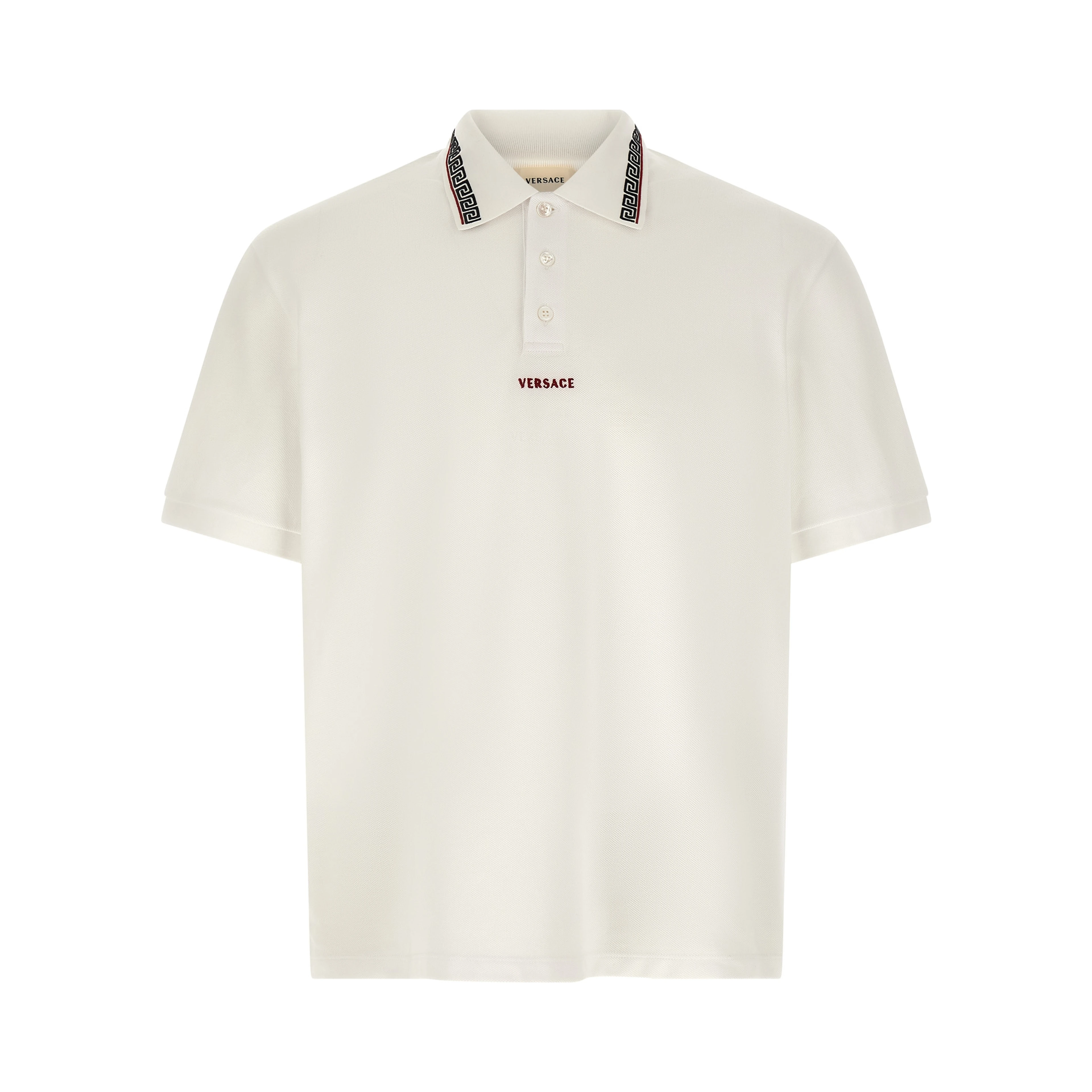 White Cotton Polo Shirt