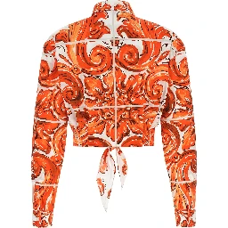 Orange Cotton Blouse
