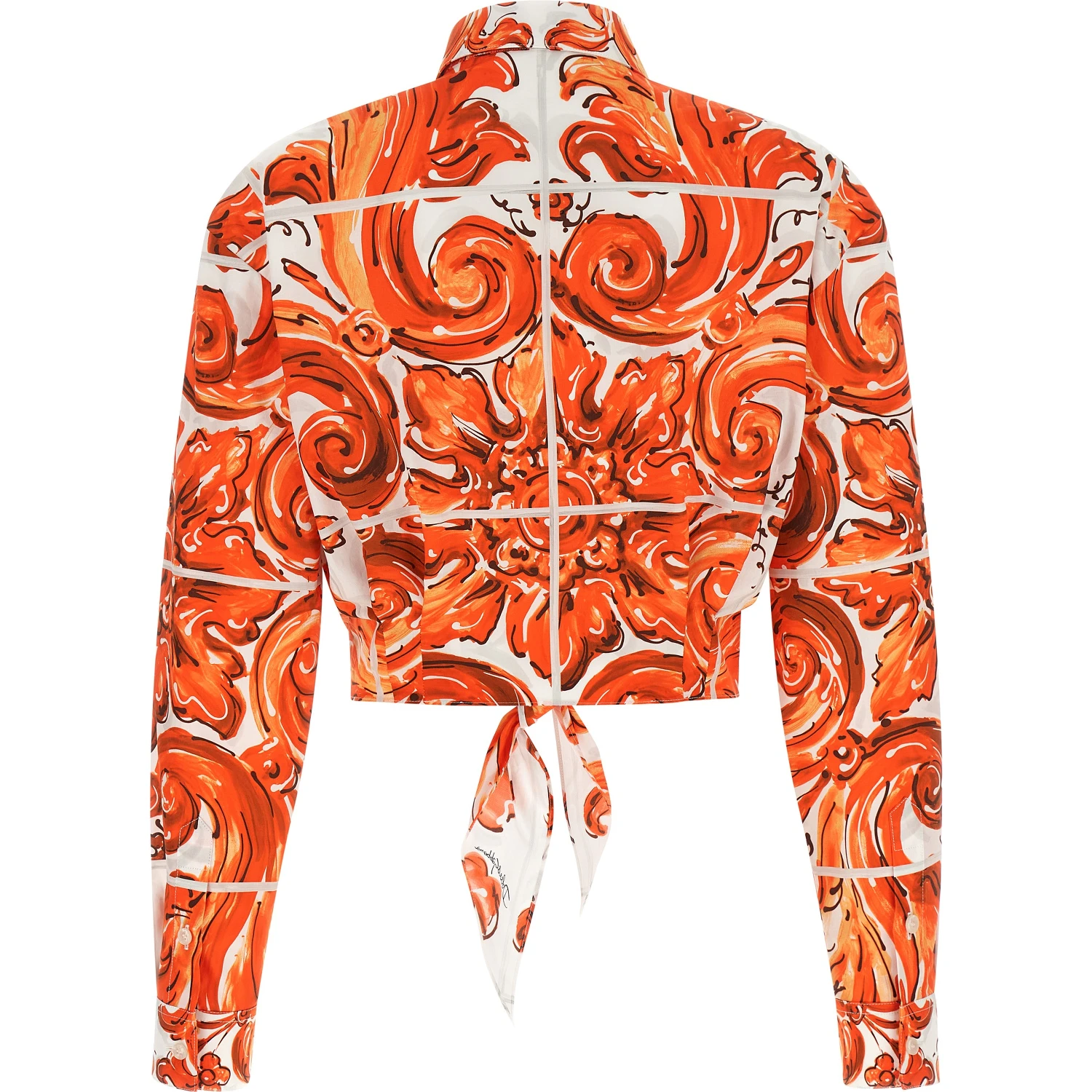 Orange Cotton Blouse