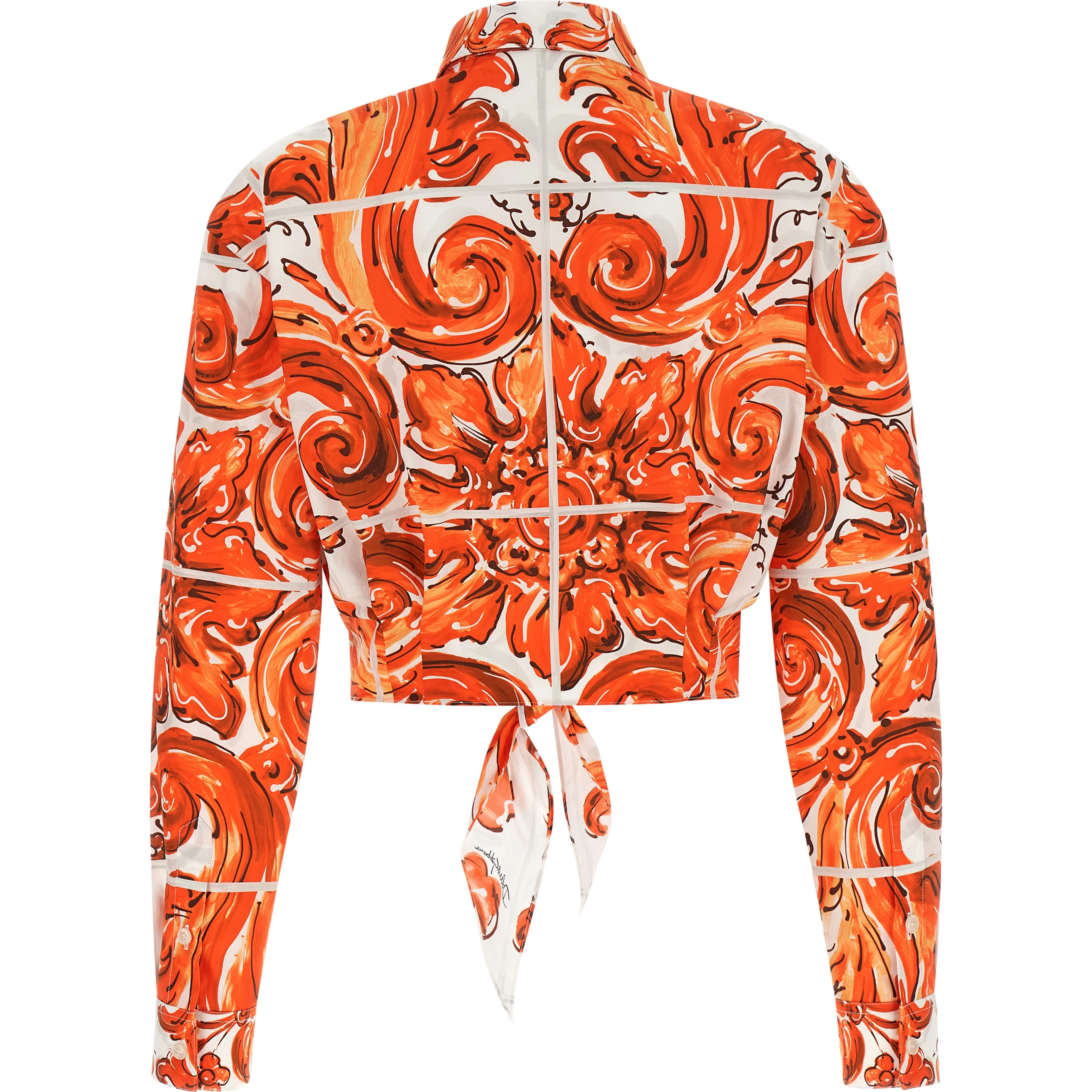 Orange Cotton Blouse