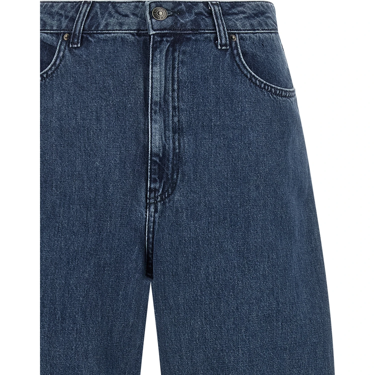 Blue Organic Cotton Relaxed Fit Jeans
