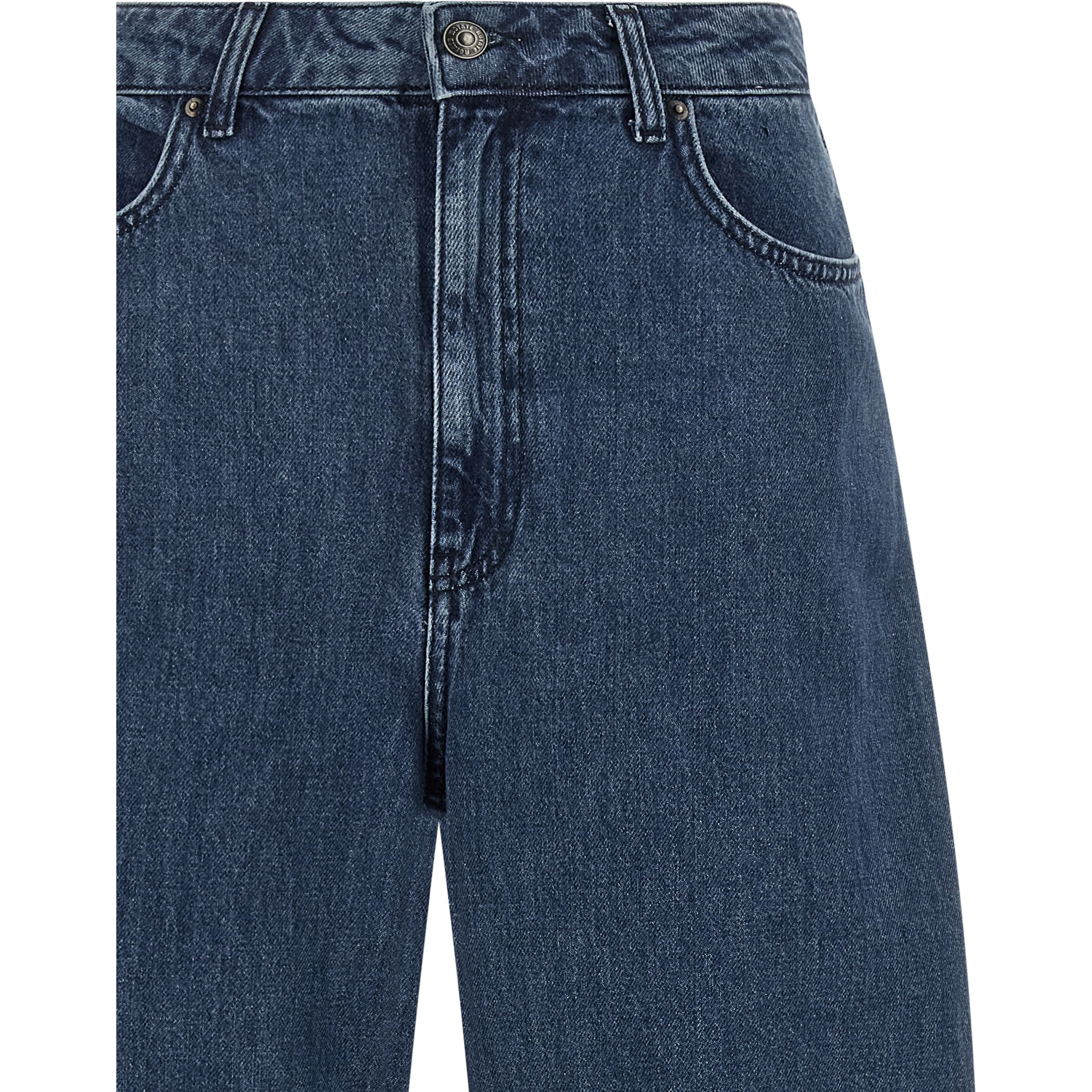 Blue Organic Cotton Relaxed Fit Jeans