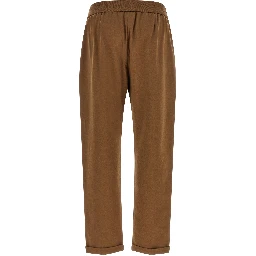 Brown Cotton Joggers (Workout Pants)