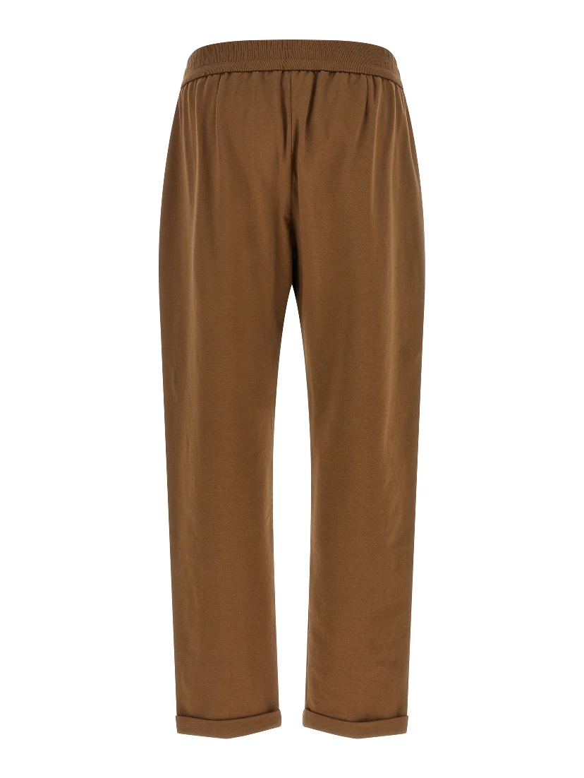 Brown Cotton Joggers (Workout Pants)