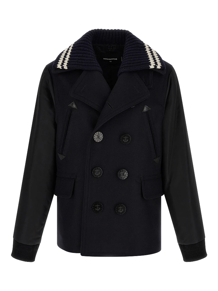 Blue Wool Coat