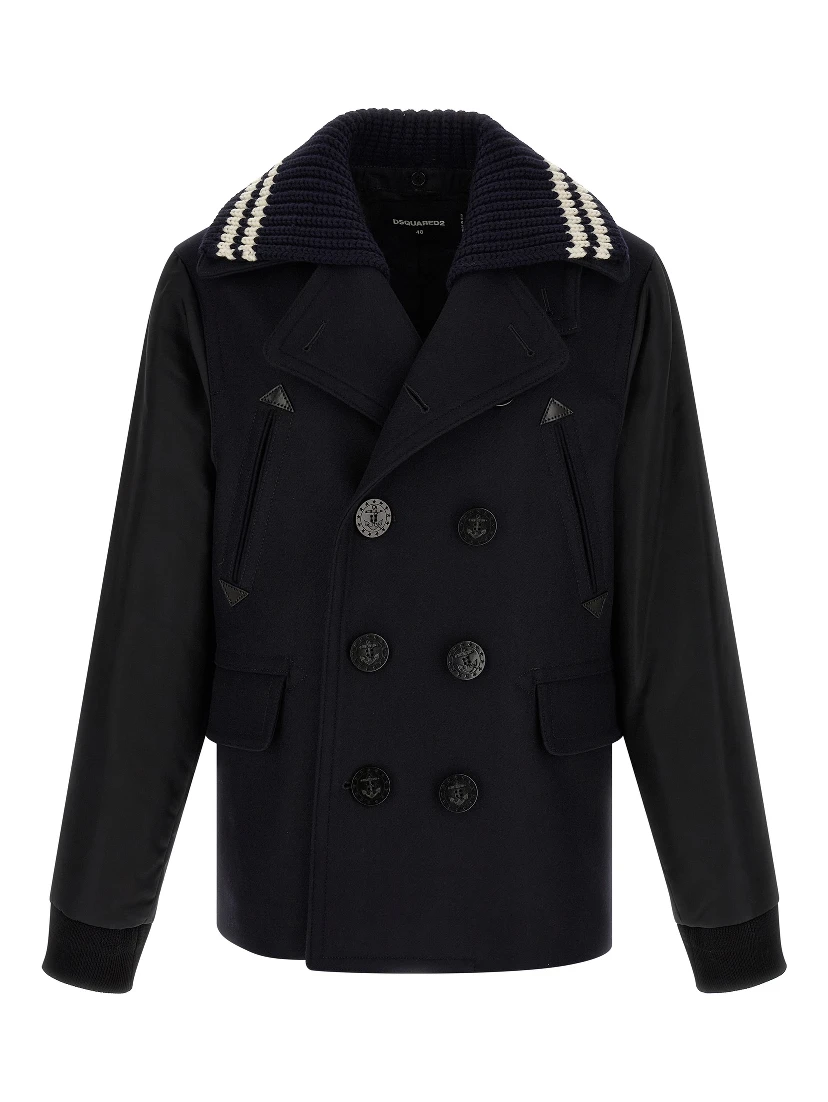 Blue Wool Coat