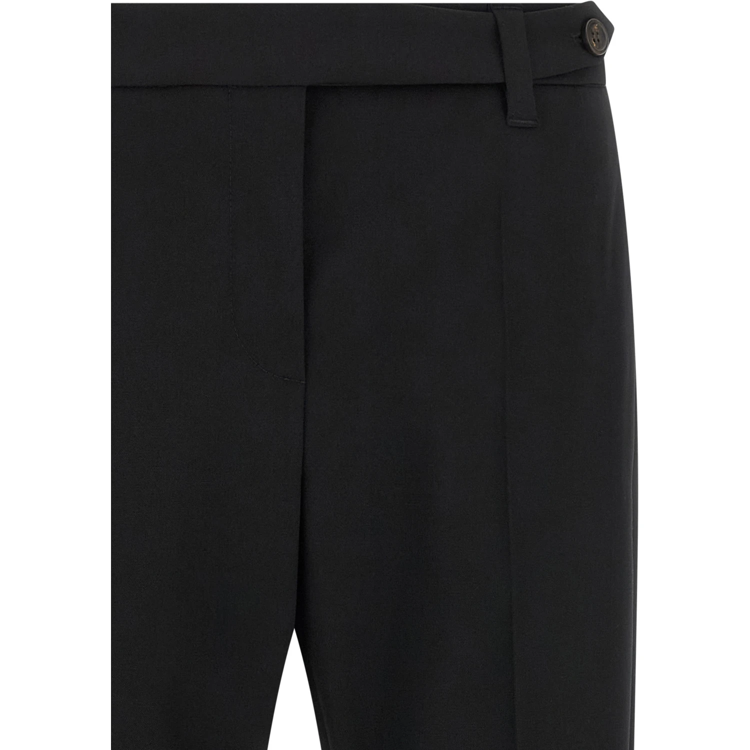Black Virgin Wool Dress Pants