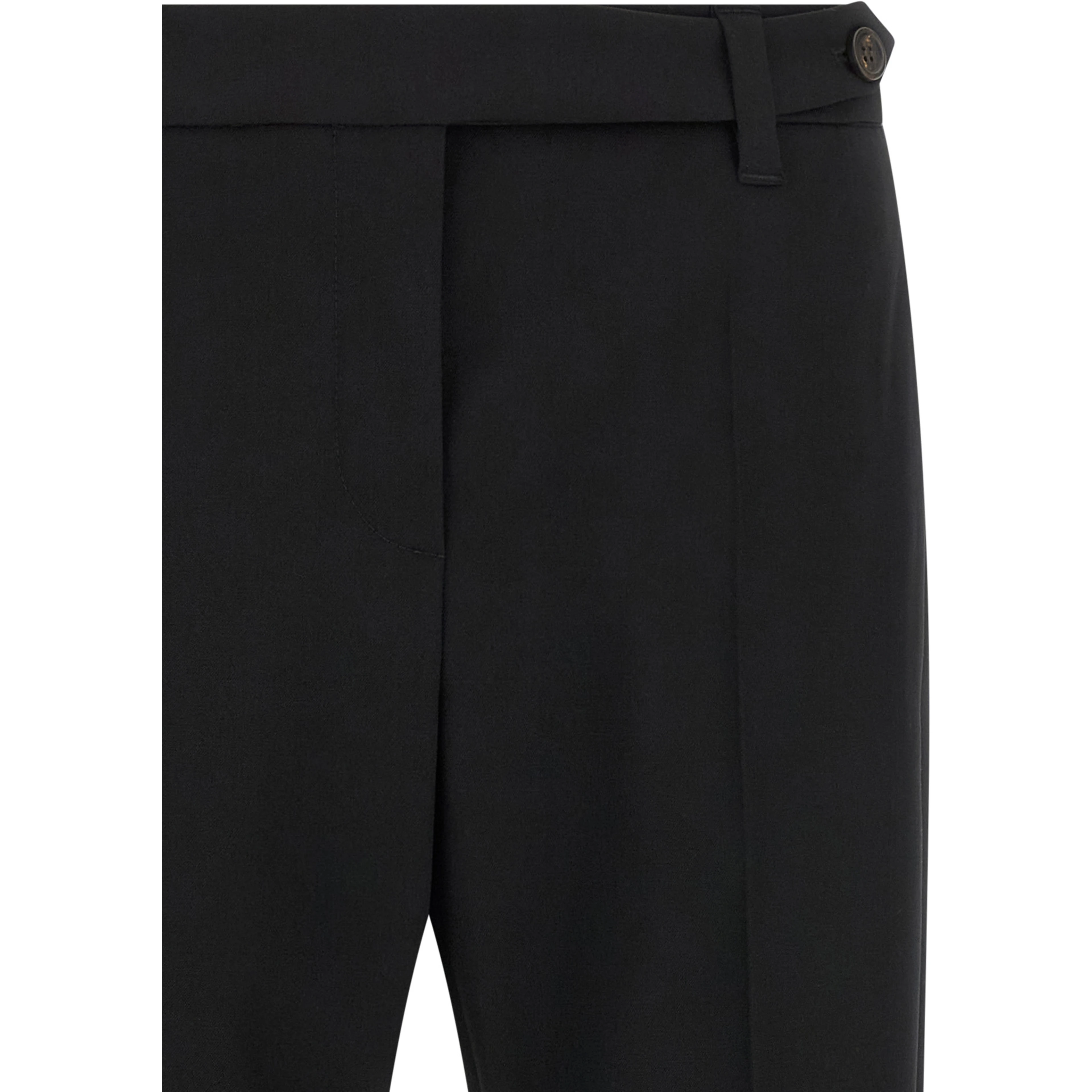 Black Virgin Wool Dress Pants