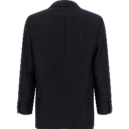 Blue Virgin Wool Two-Piece Suit