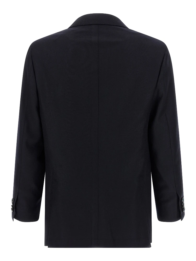 Blue Virgin Wool Two-Piece Suit alternative