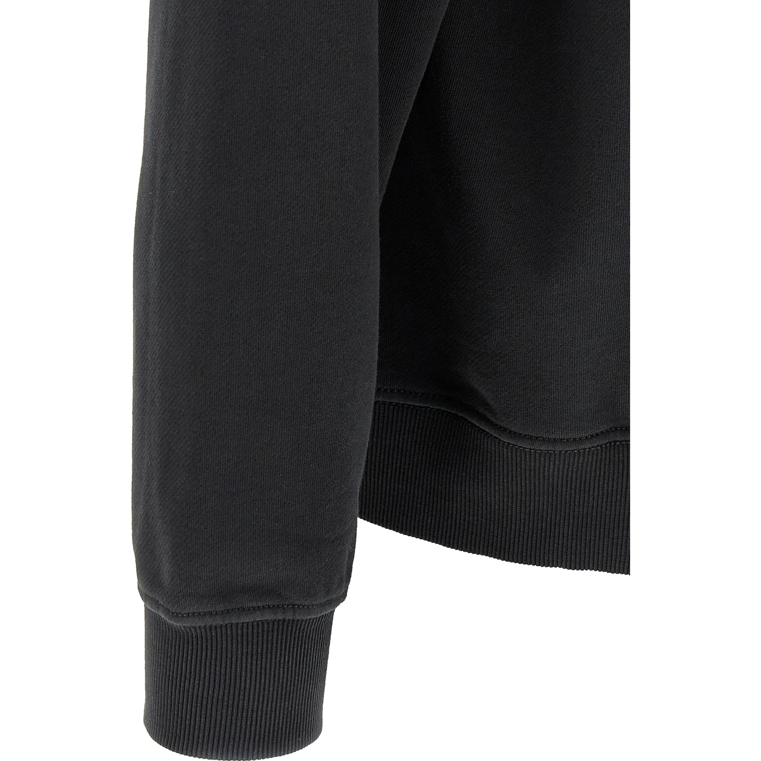 Black Cotton Sweatshirt