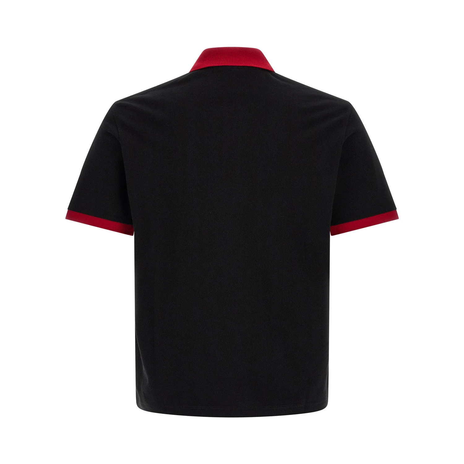 Black Cotton Polo Shirt