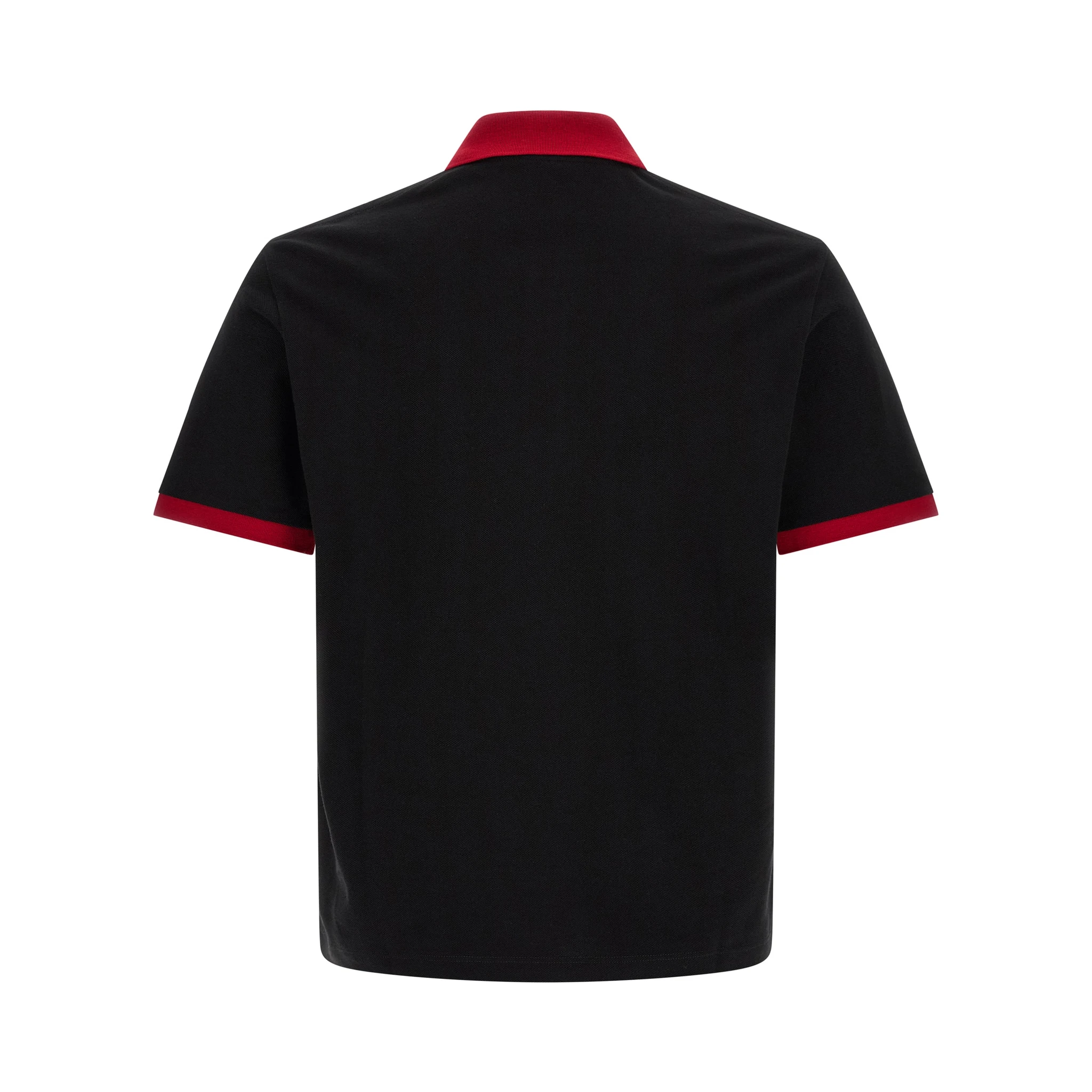 Black Cotton Polo Shirt