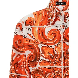 Orange Cotton Blouse