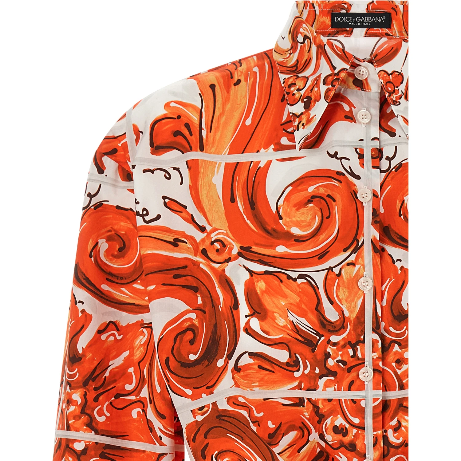 Orange Cotton Blouse