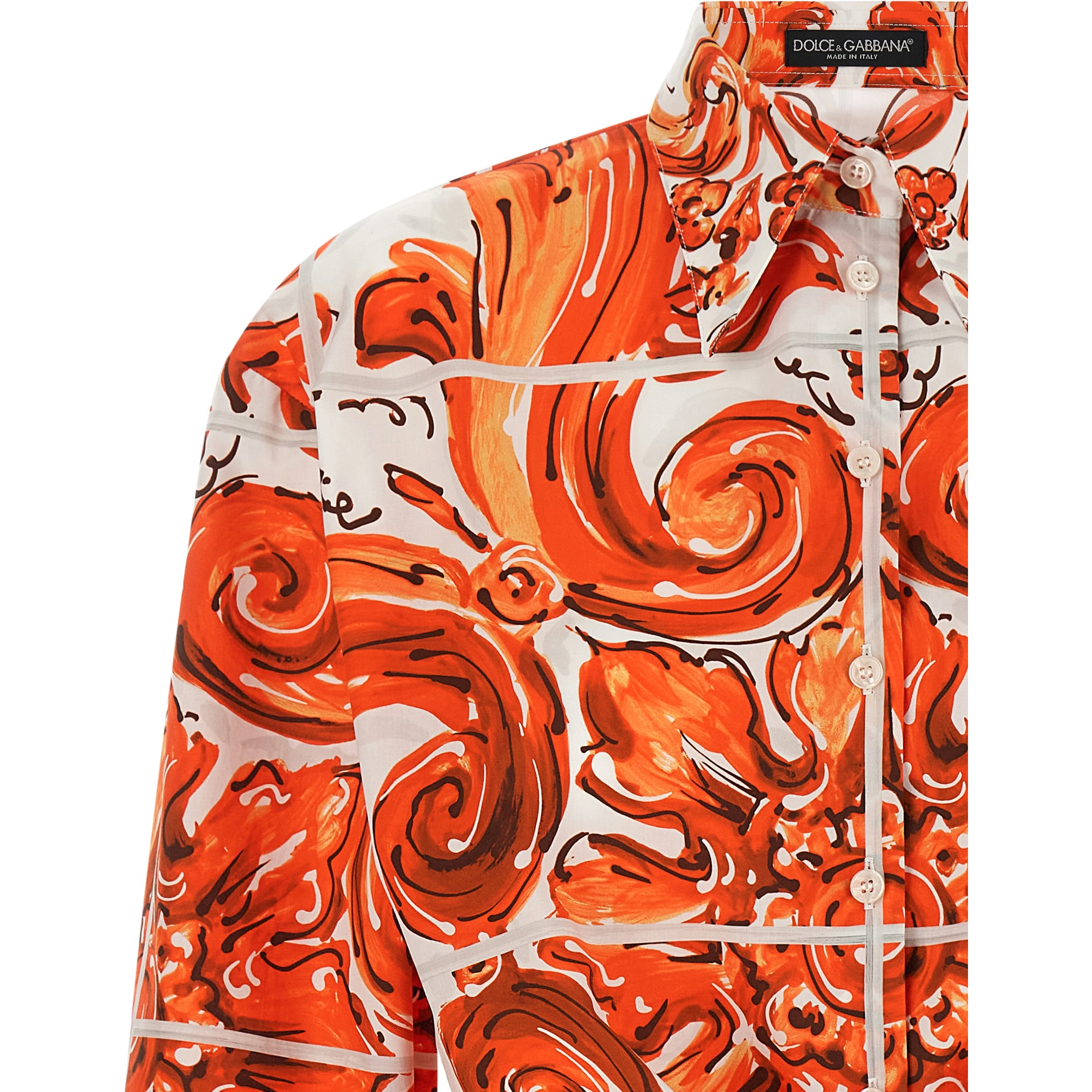 Orange Cotton Blouse