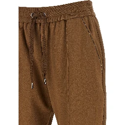 Brown Cotton Joggers (Workout Pants)