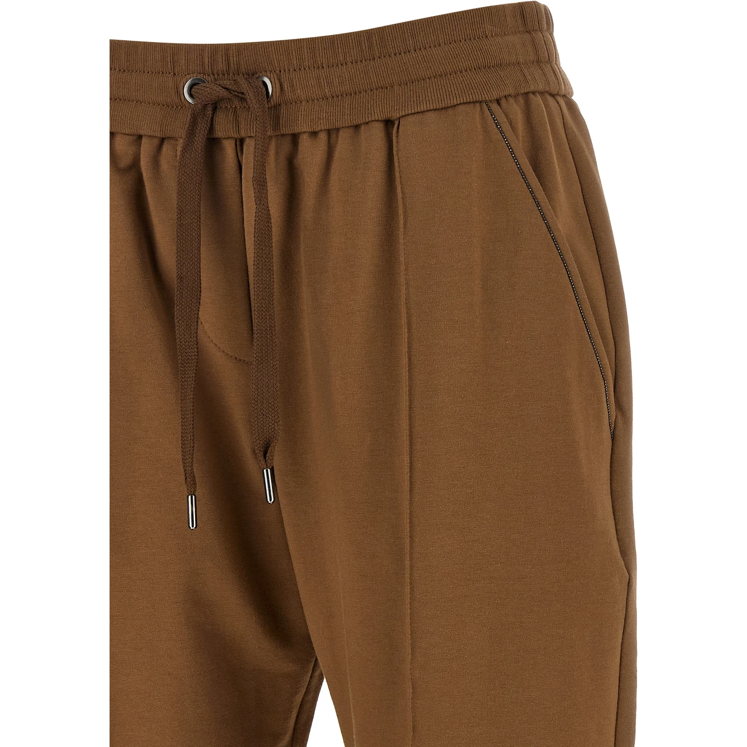 Brown Cotton Joggers (Workout Pants)