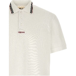White Cotton Polo Shirt