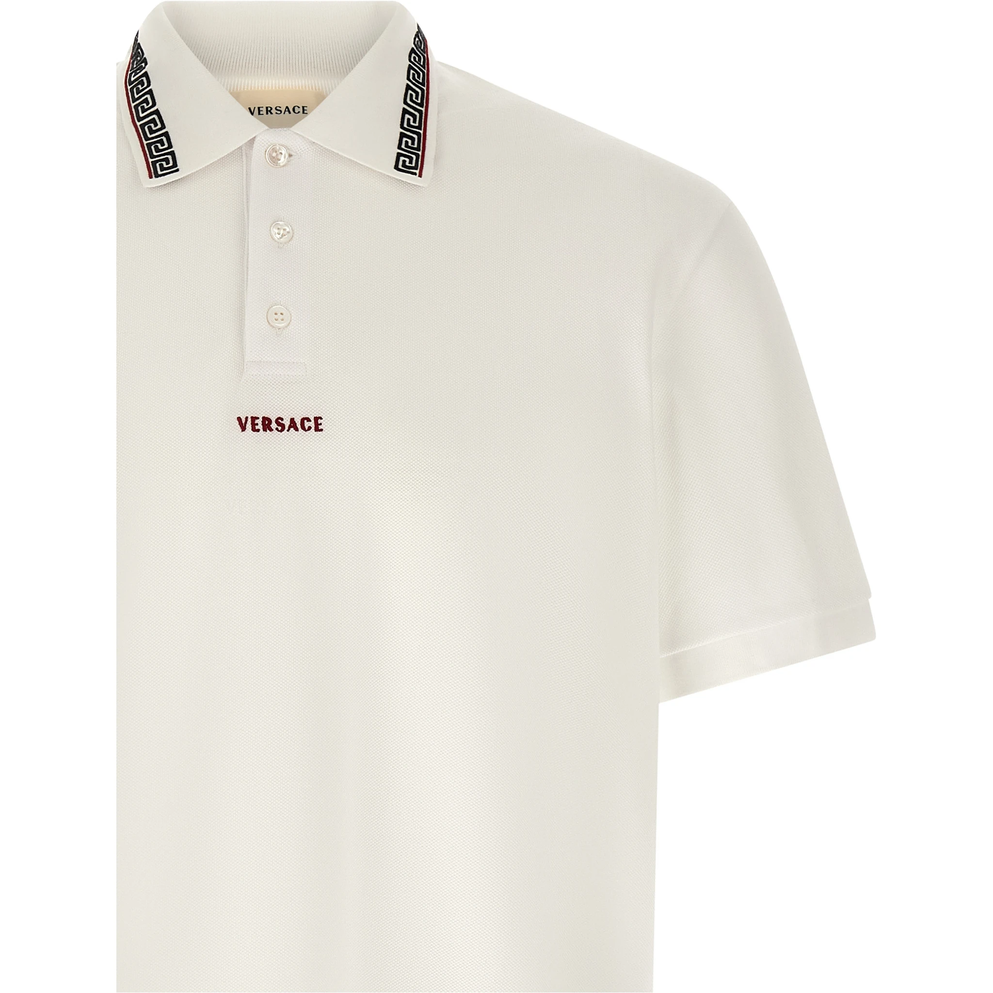 White Cotton Polo Shirt
