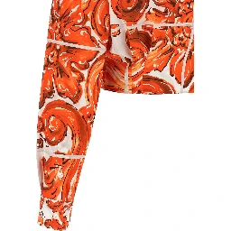 Orange Cotton Blouse