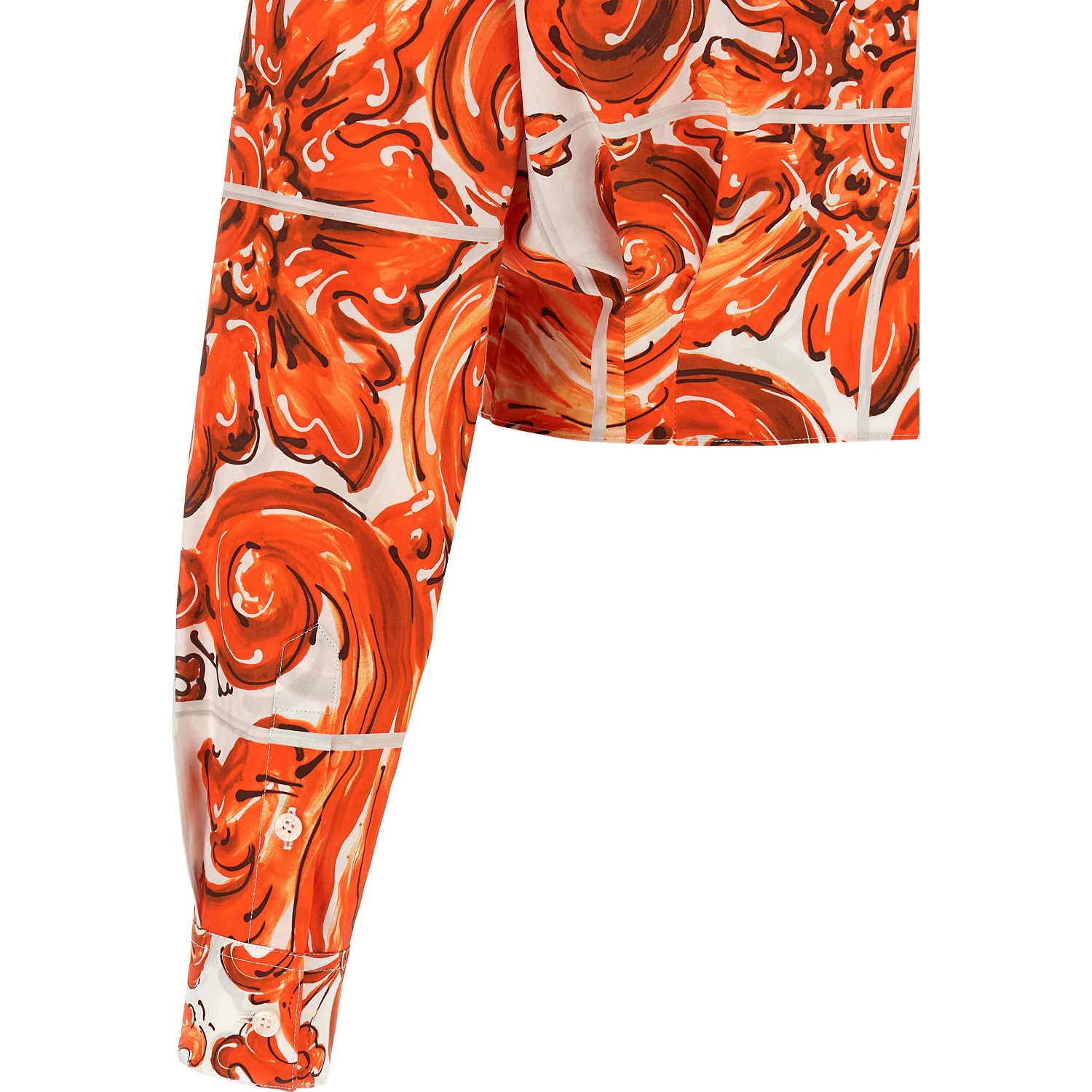 Orange Cotton Blouse