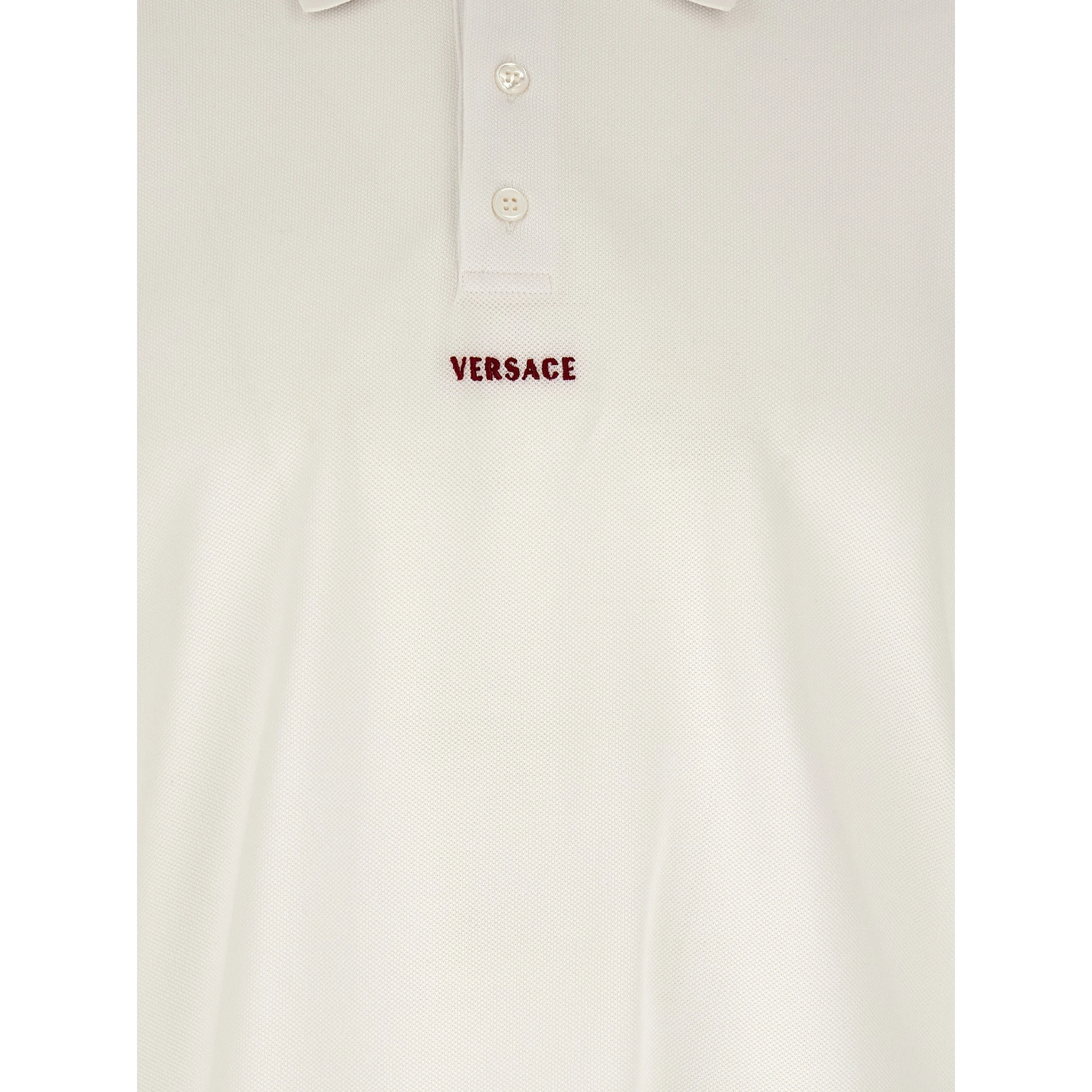White Cotton Polo Shirt