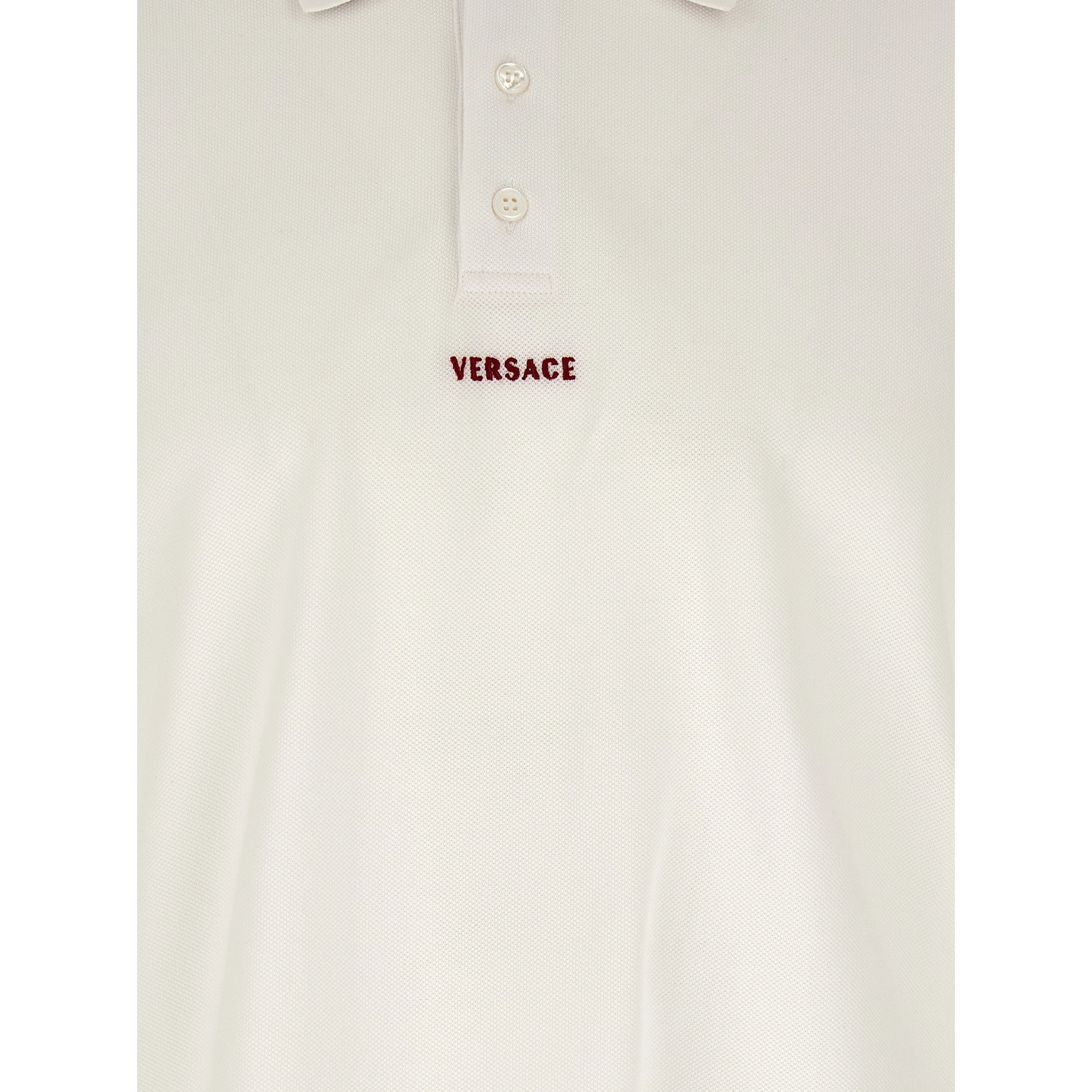 White Cotton Polo Shirt