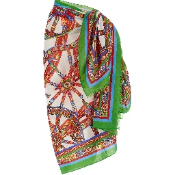 Multicolor Cotton Long Skirt