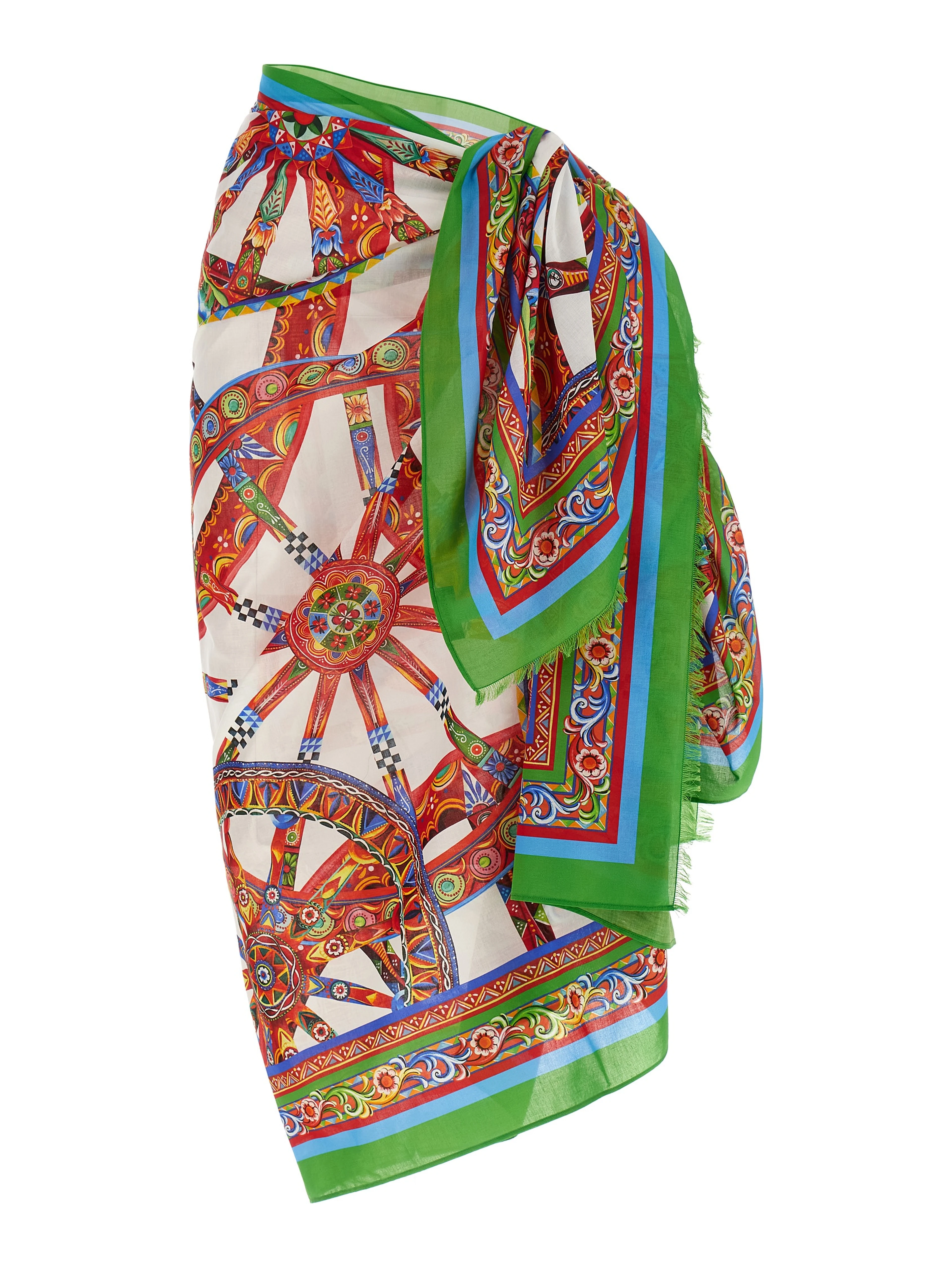 Multicolor Cotton Long Skirt