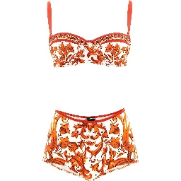 Orange Polyamide Bikini