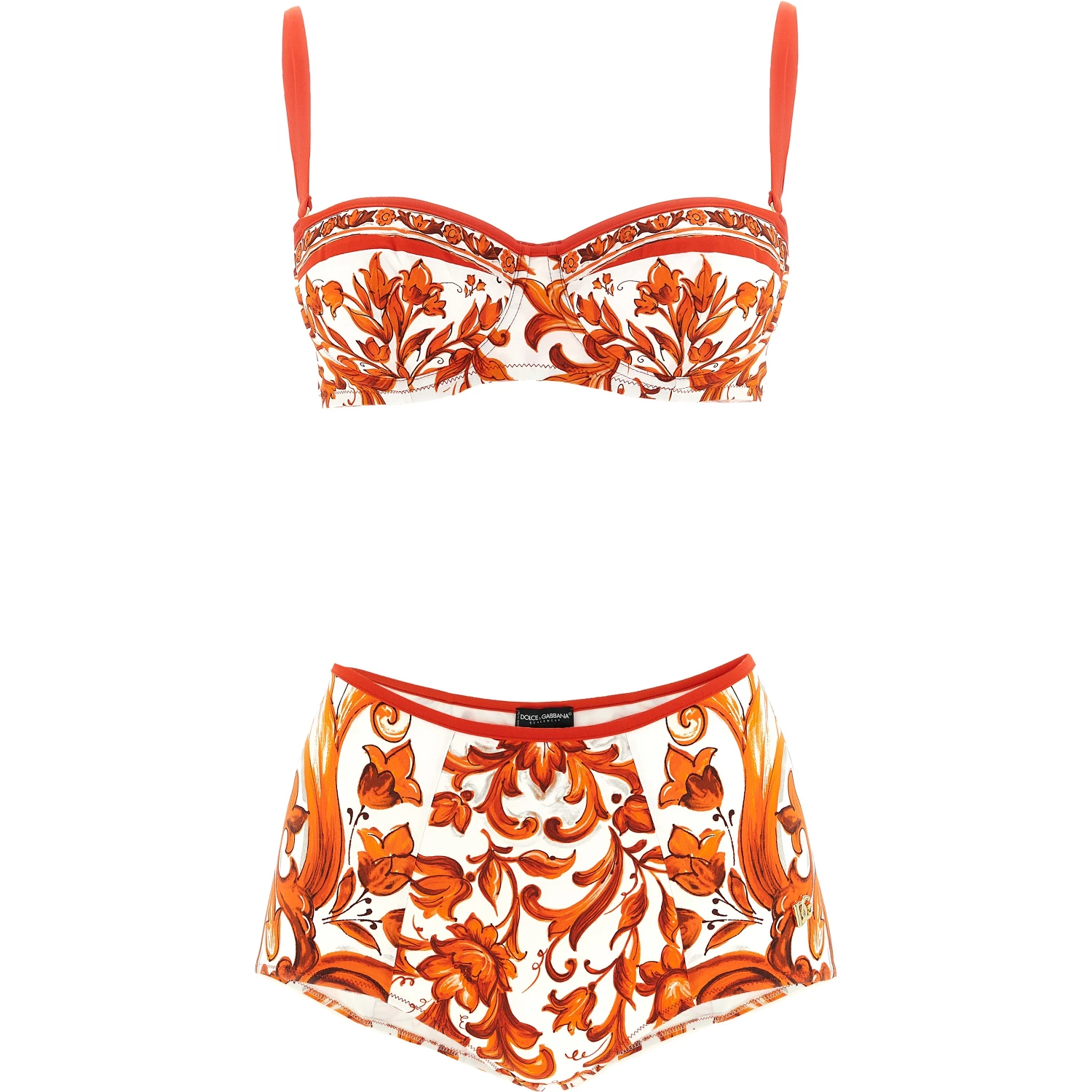 Orange Polyamide Bikini