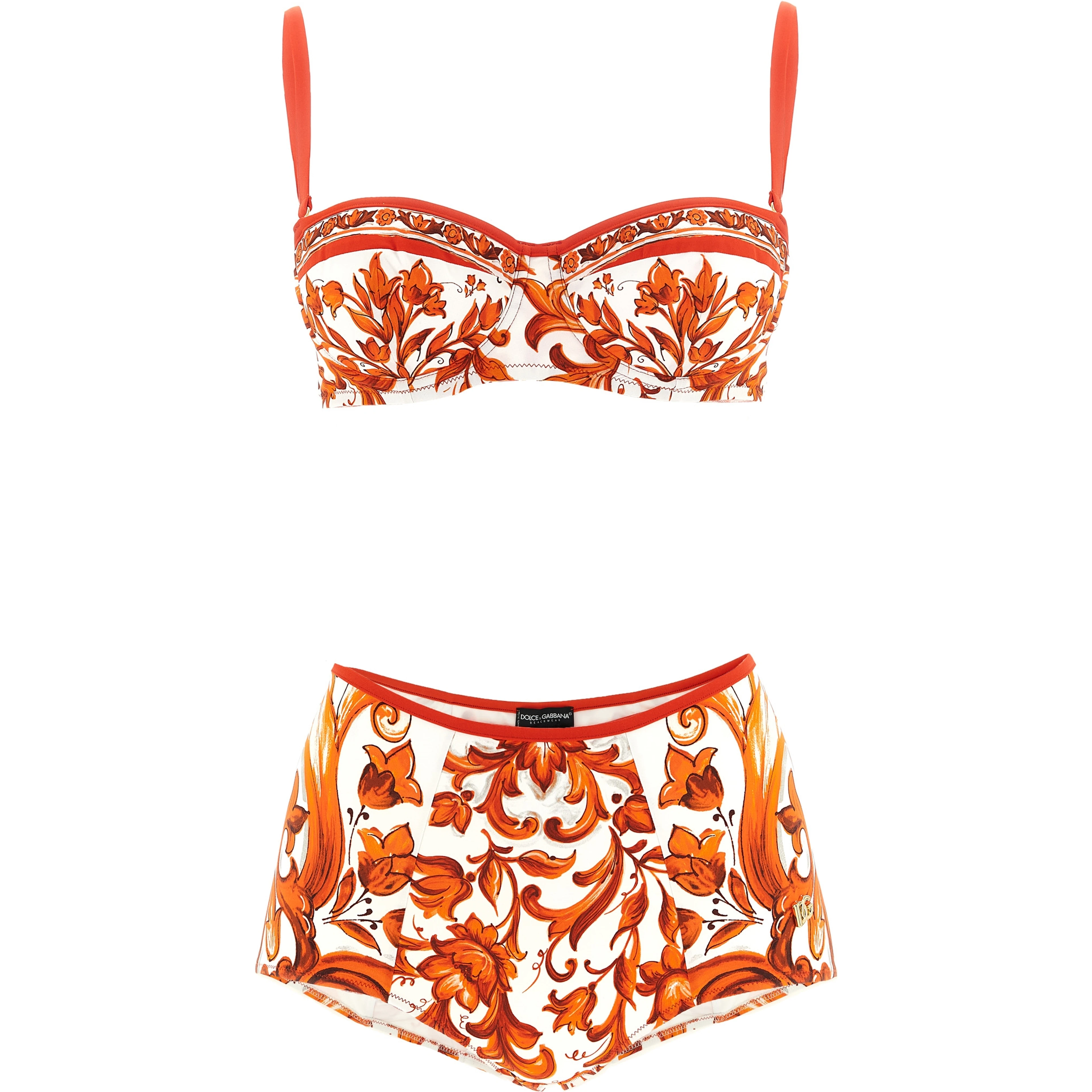 Orange Polyamide Bikini