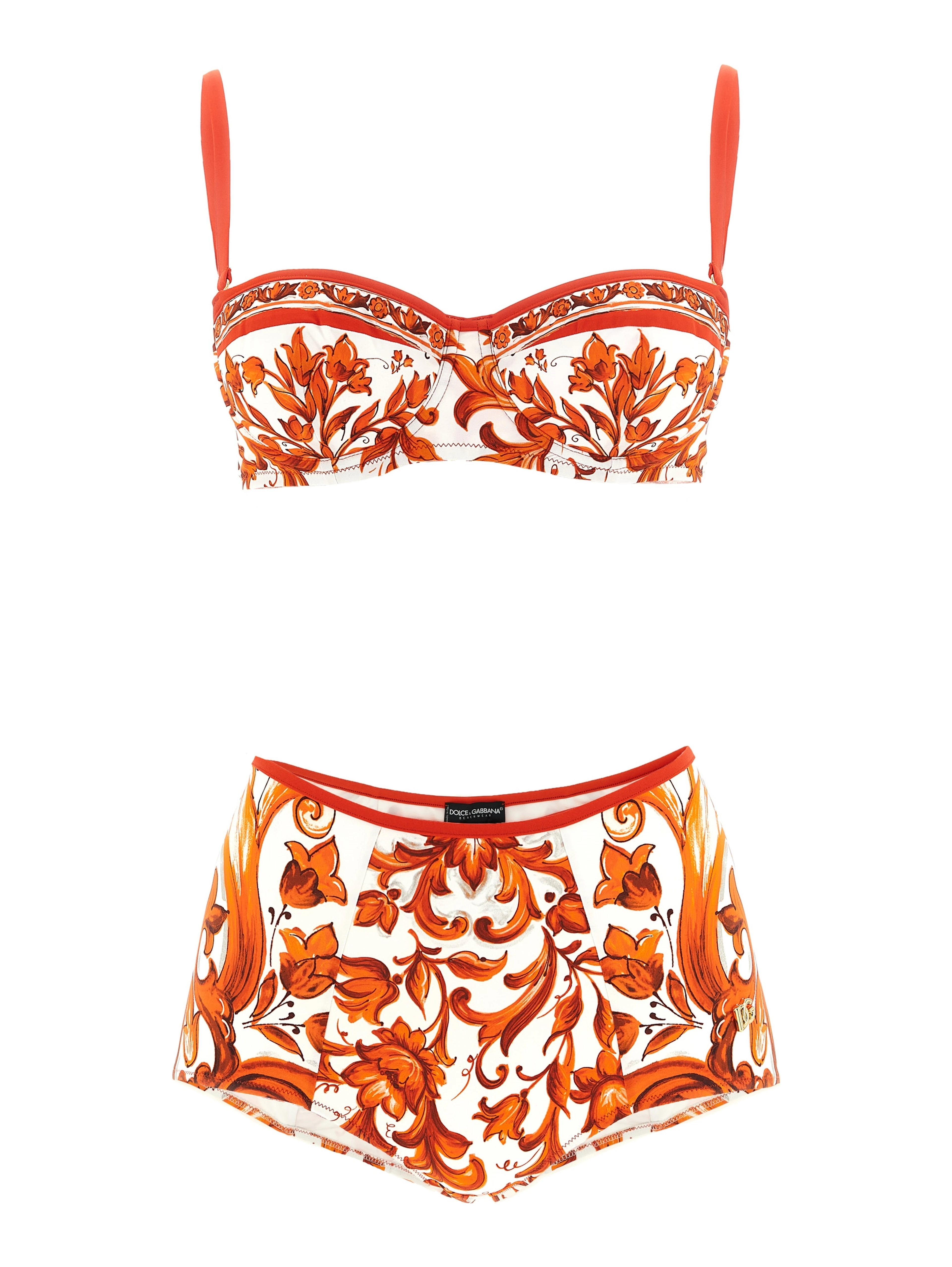 Orange Polyamide Bikini