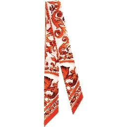 Orange Silk Foulard