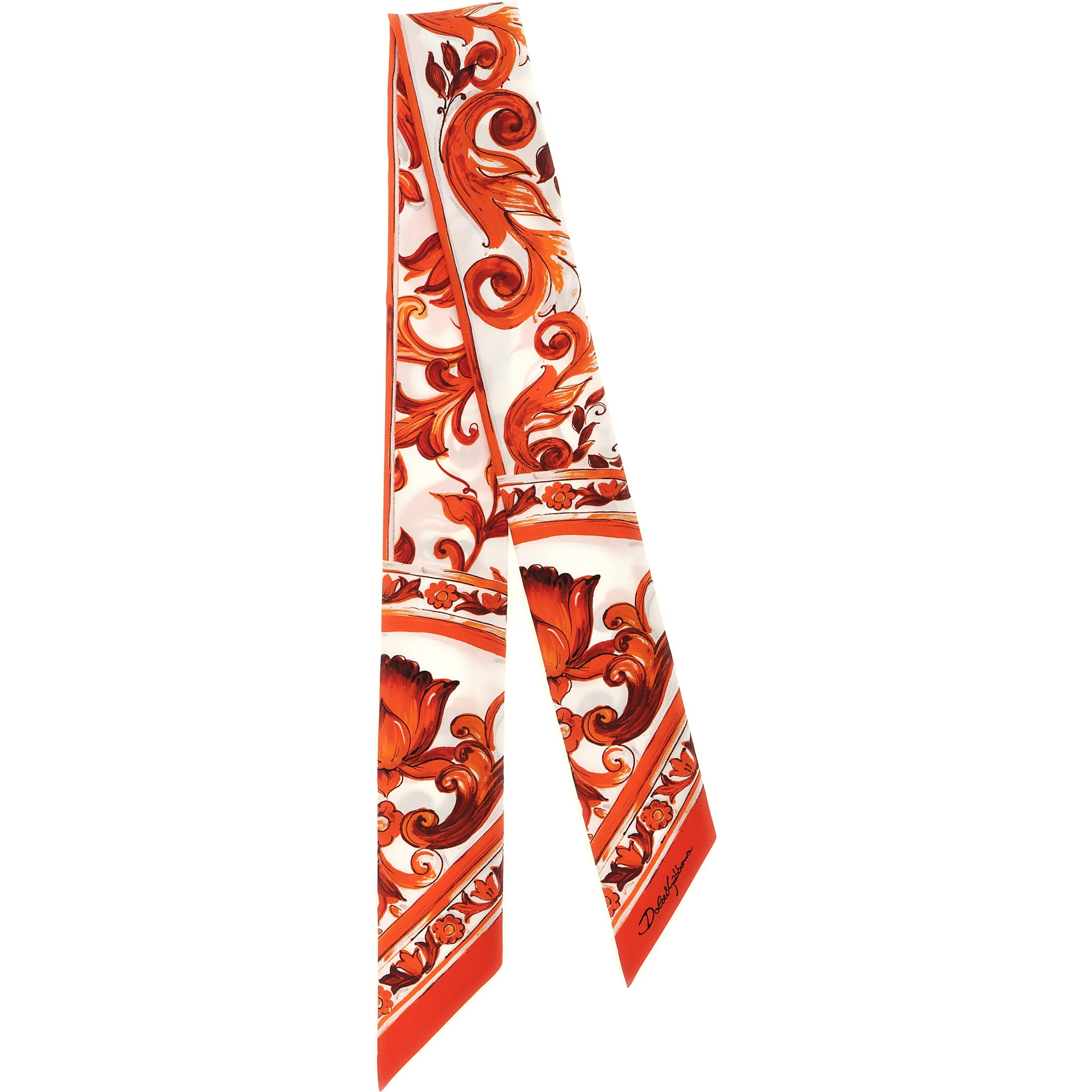 Orange Silk Foulard