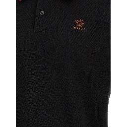 Black Cotton Polo Shirt