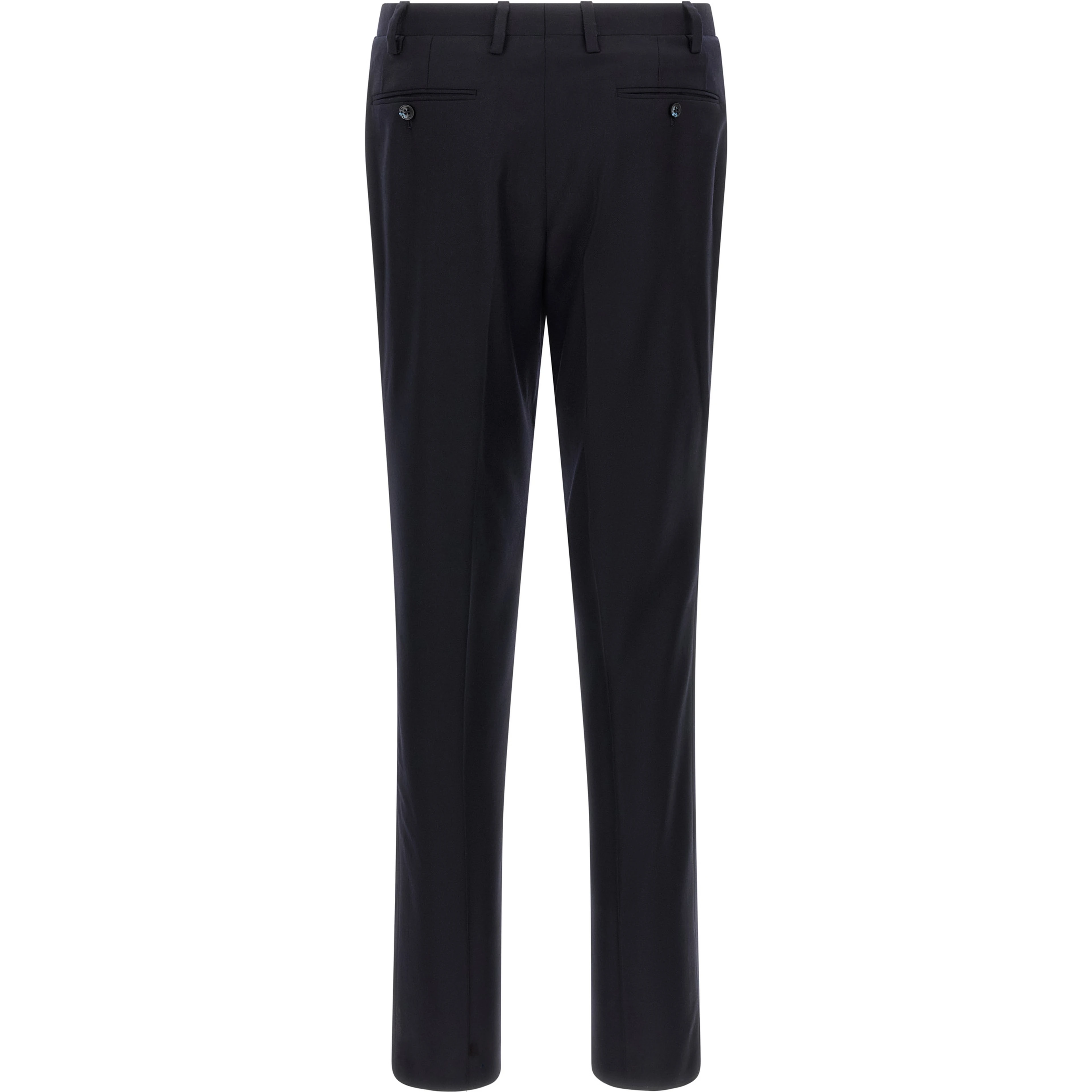 Blue Virgin Wool Two-Piece Suit