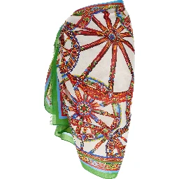 Multicolor Cotton Long Skirt