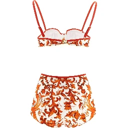 Orange Polyamide Bikini