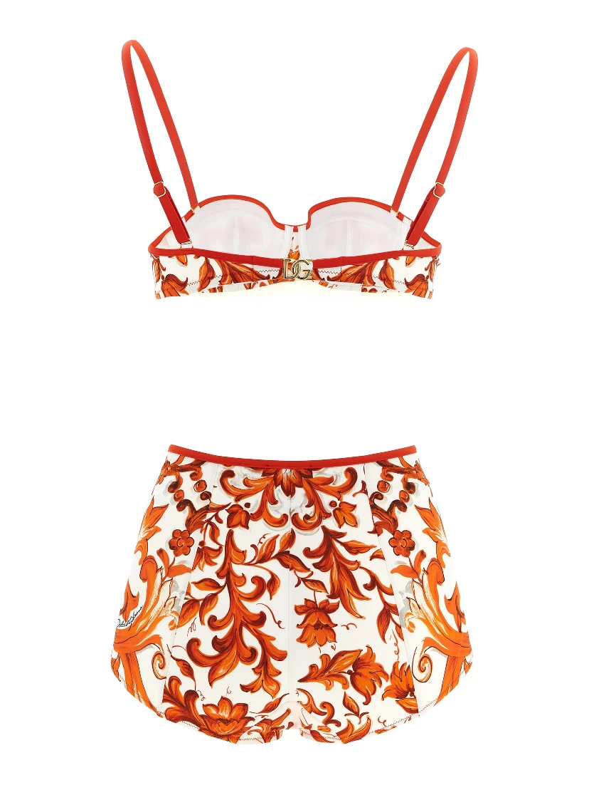 Orange Polyamide Bikini