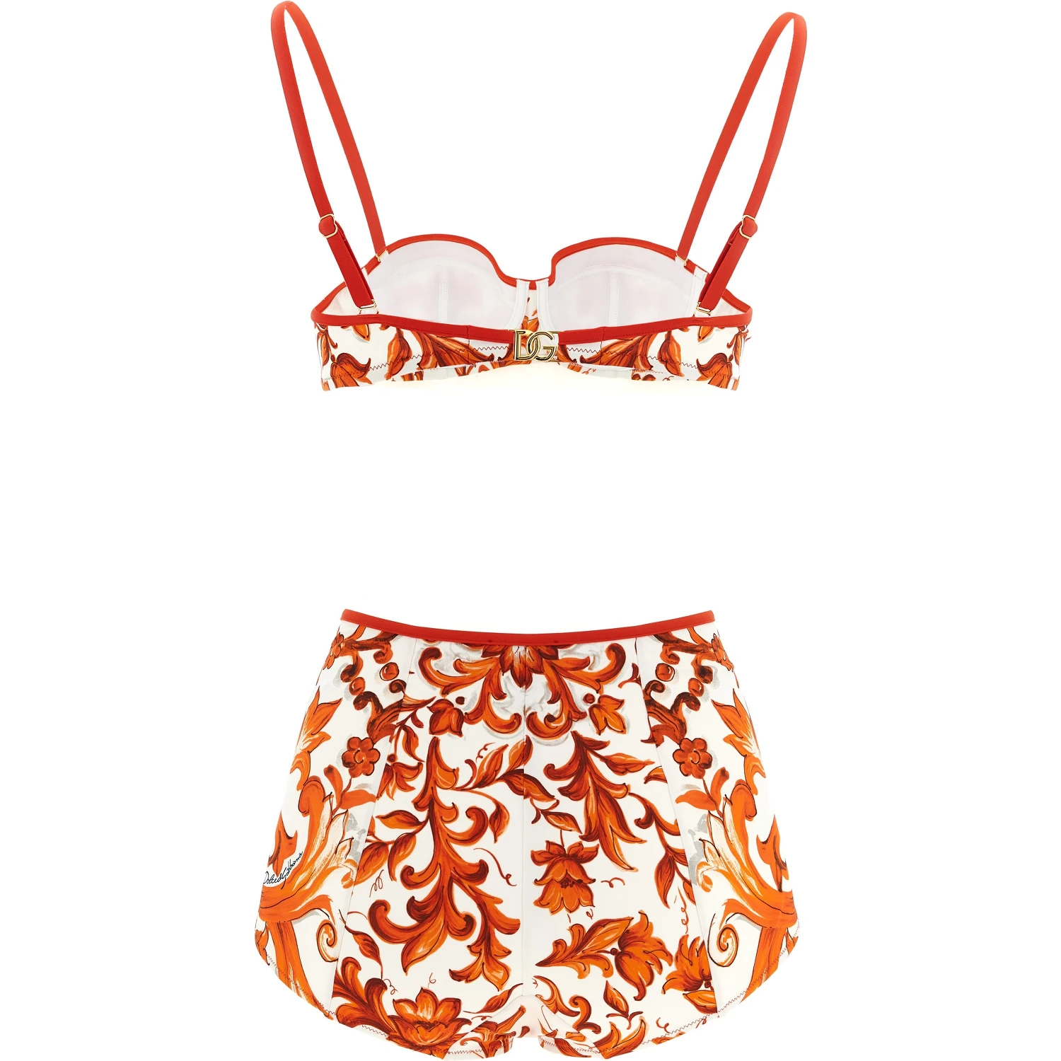 Orange Polyamide Bikini